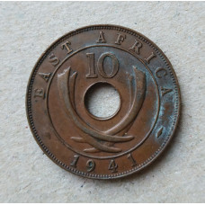 Британская Восточная Африка 10 Центов 1941 год