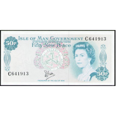 Остров Мэн 50 Пенсов 1979 год , UNC