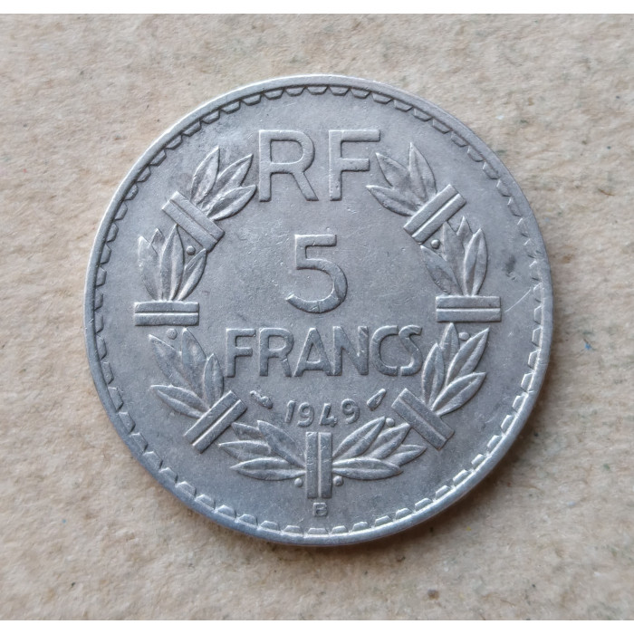 Франция 5 Франков 1949 год
