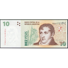 Аргентина 10 Песо 1998 год , АUNC