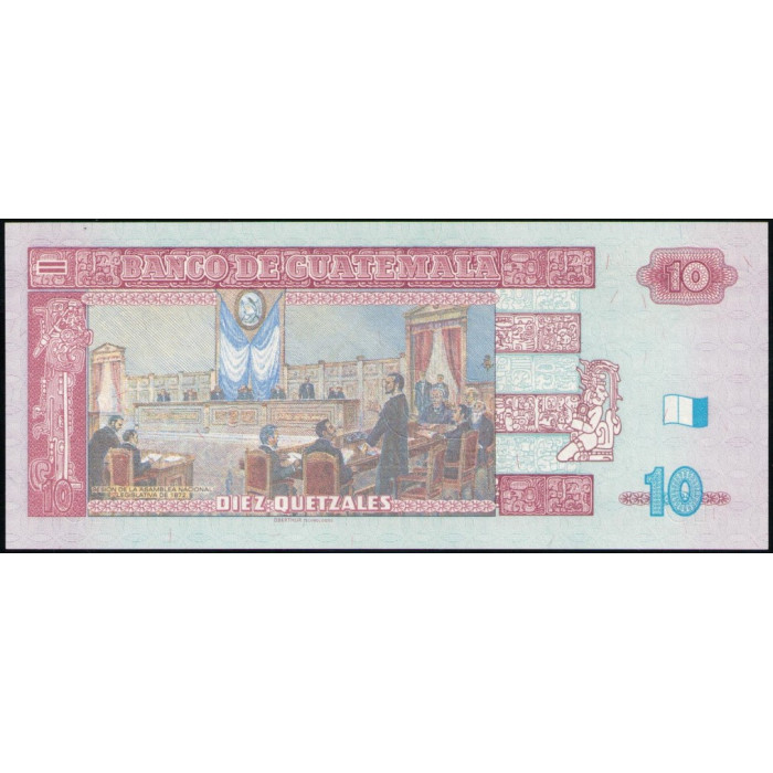 Гватемала 10 Кетсаль 2008 год , UNC