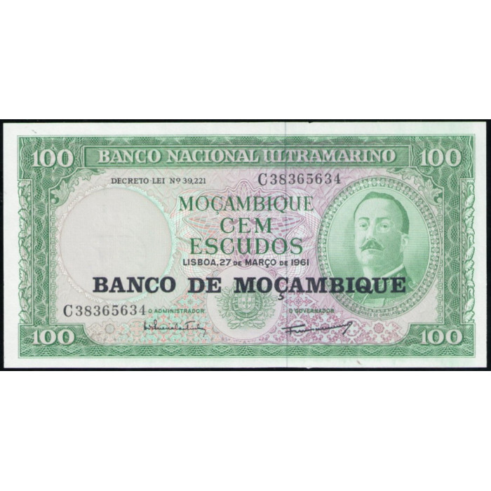 Мозамбик 100 Эскудо 1961 год 