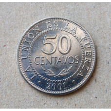 Боливия 50 Сентаво 2001 год