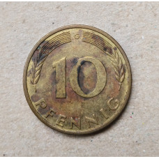 ФРГ 10 Пфеннигов 1993 год , G