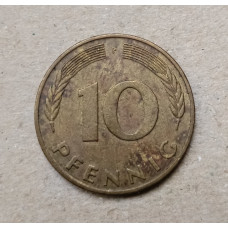ФРГ 10 Пфеннигов 1985 год , F