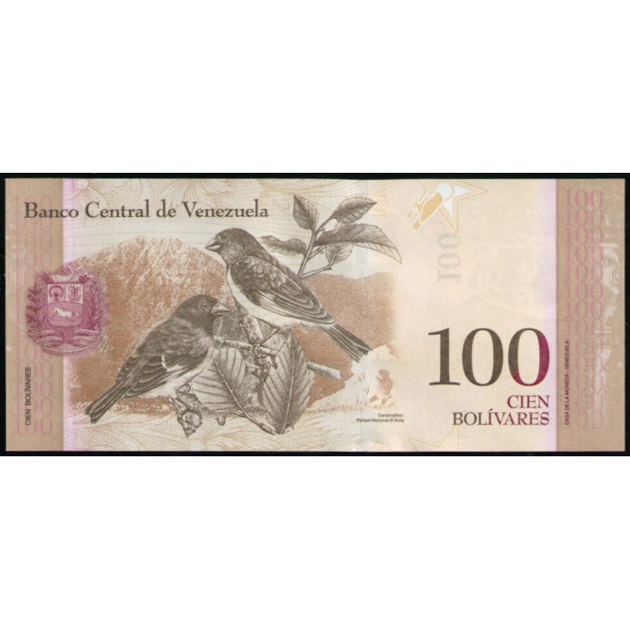 Венесуэла 100 Боливар 2013 год , UNC