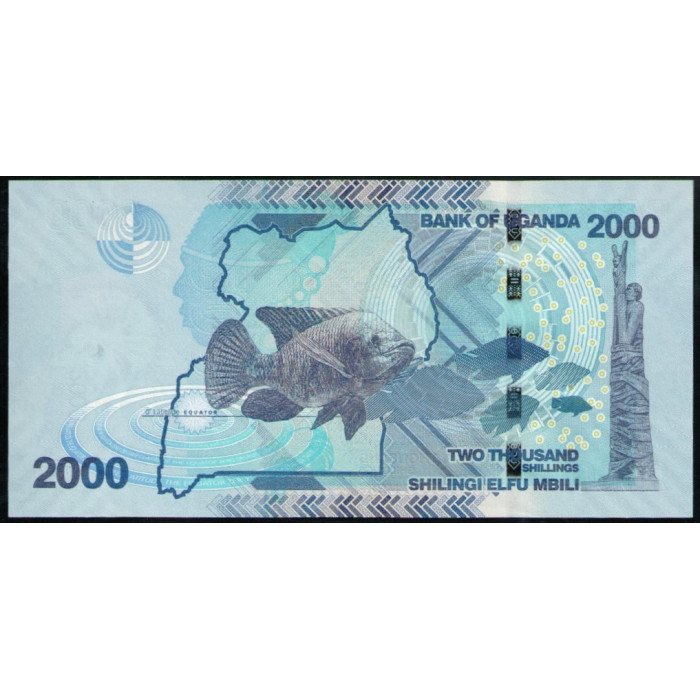 Уганда 2000 Шиллингов 2015 год , UNC