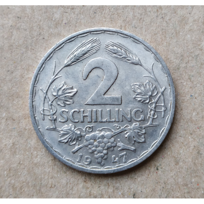Австрия 2 Шиллинга 1947 год