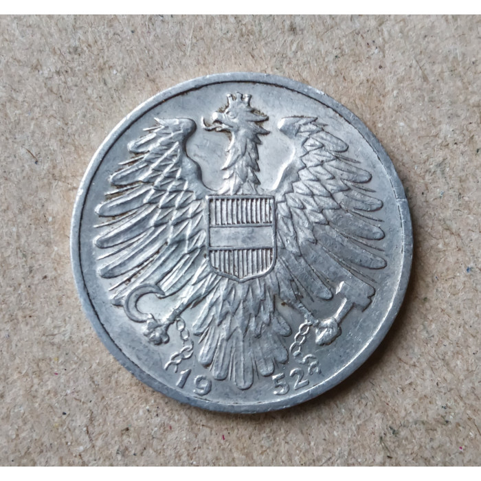 Австрия 1 Шиллинг 1952 год