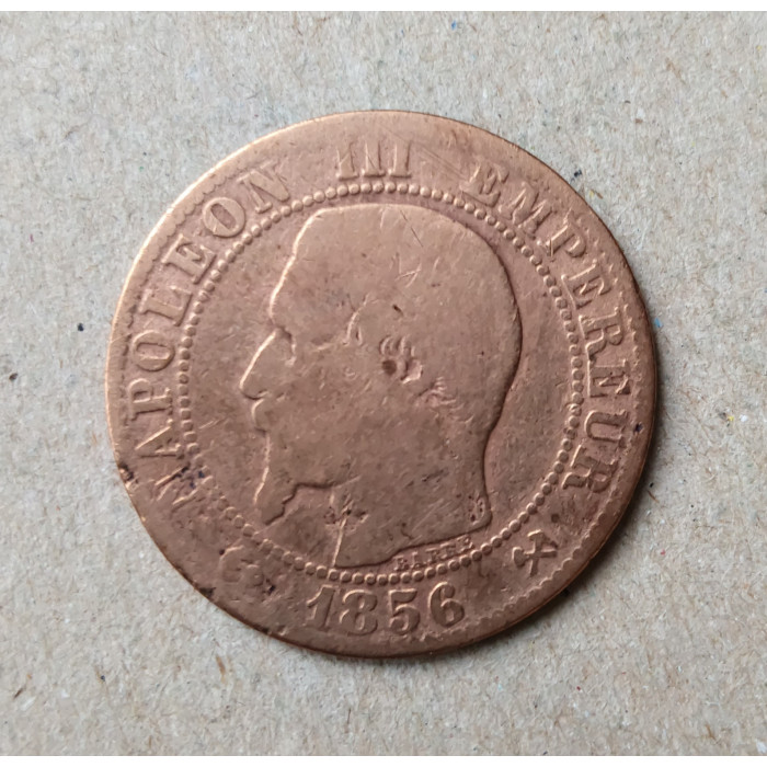Франция 5 Сентим 1856 год