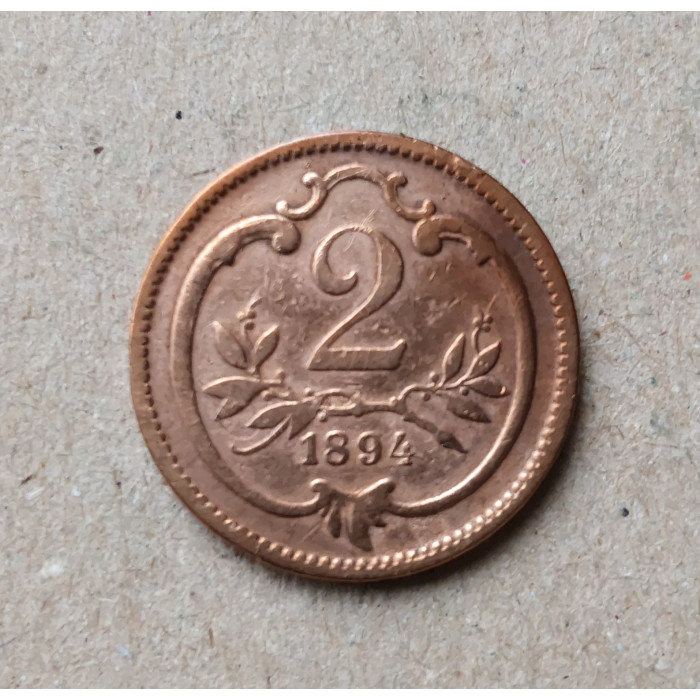 Австрия 2 Геллера 1894 год
