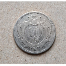 Австрия 10 Геллеров 1894 год