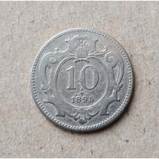 Австрия 10 Геллеров 1895 год
