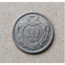 Австрия 10 Геллеров 1893 год