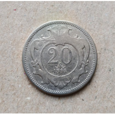 Австрия 20 Геллеров 1894 год