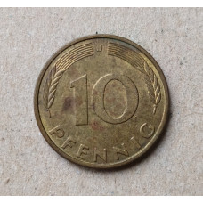 ФРГ 10 Пфеннигов 1993 год , J