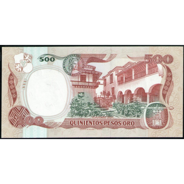 Колумбия 500 Песо 1987 год , UNC
