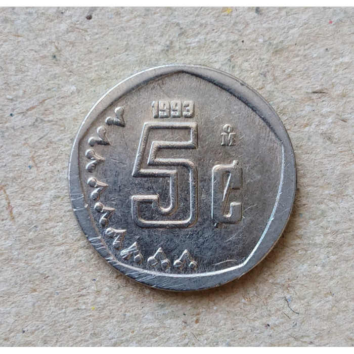Мексика 5 Сентаво 1993 год