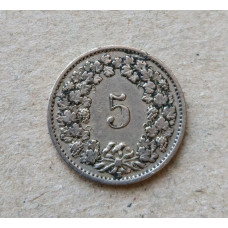Швейцария 5 Раппенов 1919 год