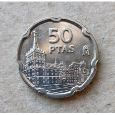 Испания 50 Песет 1997 год , Хуан де Эррера