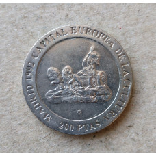 Испания 200 Песет 1991 год , Мадрид культурная столица Европы 1992