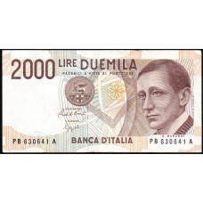 Италия 2000 Лир 1990 год