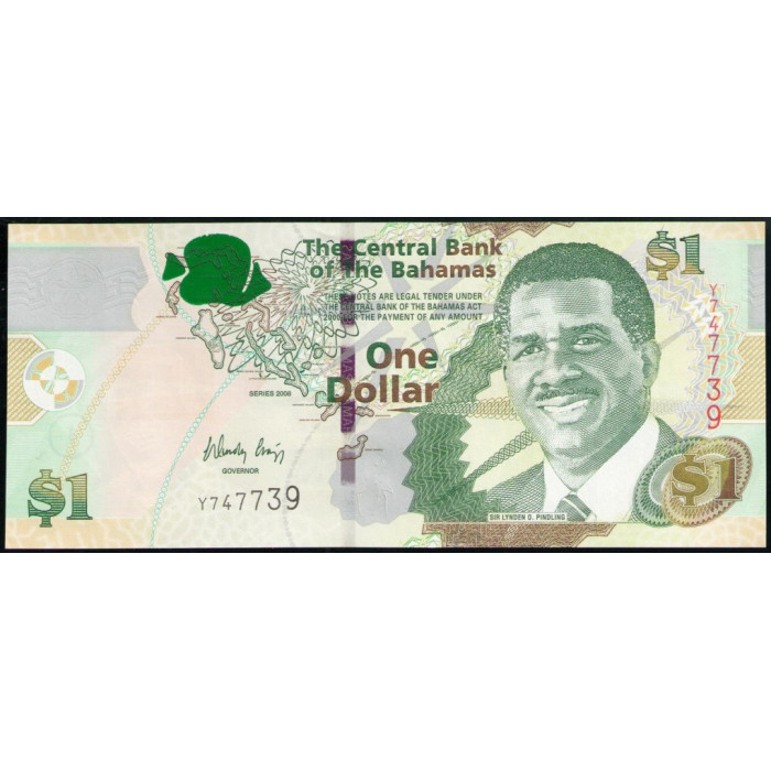 Багамские острова 1 Доллар 2008 год , UNC