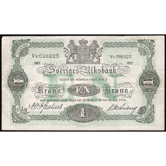 Швеция 1 Крона 1921 год