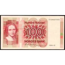 Норвегия 100 Крон 1988 год