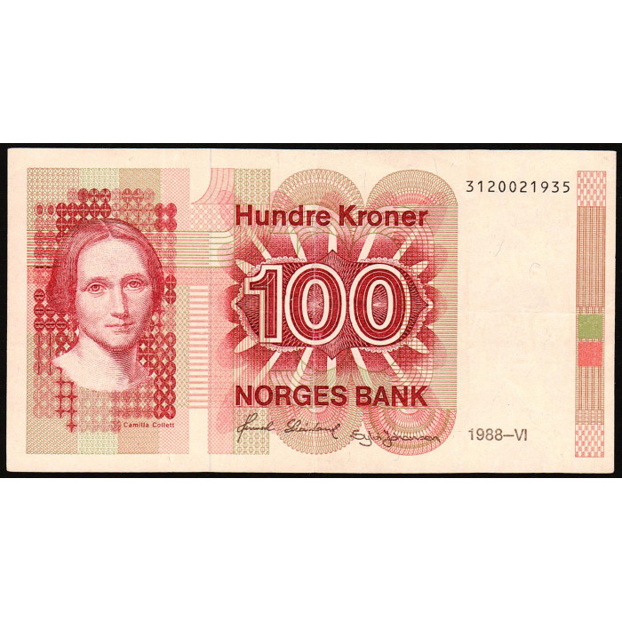 Норвегия 100 Крон 1988 год