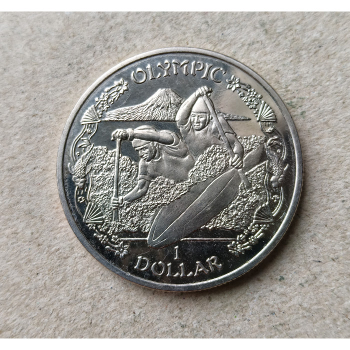 Британские Виргинские Острова 1 Доллар 2019 год , Олимпиада , Каноэ