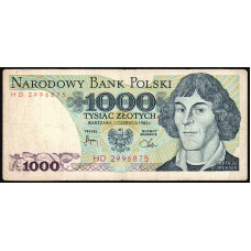 Польша 1000 Злотых 1982 год