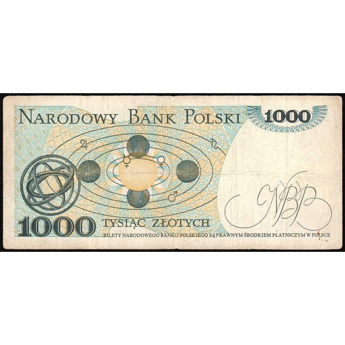 Польша 1000 Злотых 1982 год