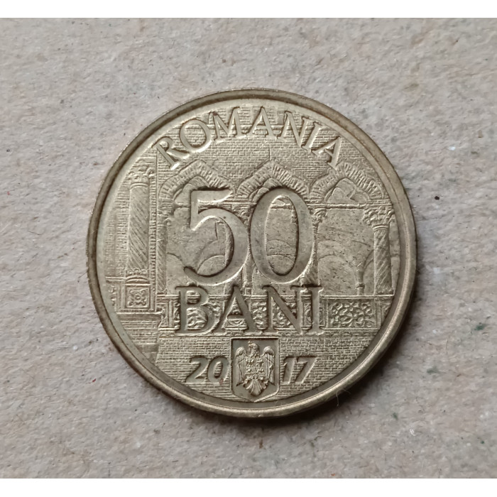 Румыния 50 Бани 2017 год , 10-летие вступления Румынии в Евросоюз   