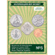 Багамские Острова Багамы Набор из 5 монет 2005 - 2009 год Морская Флора Фауна Парусник Корабль UNC (SET 5)