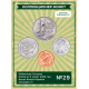 Каймановы Острова Набор из 4 монет 2008 год Фауна Флора Корабль Елизавета II UNC (SET 29)