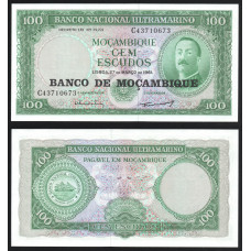 Мозамбик 100 эскудо 1961 год P#109.a UNC 