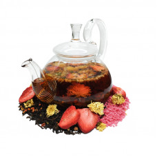 Чай травяной натуральный СЛАДКАЯ КЛУБНИКА  для заваривания в чайнике