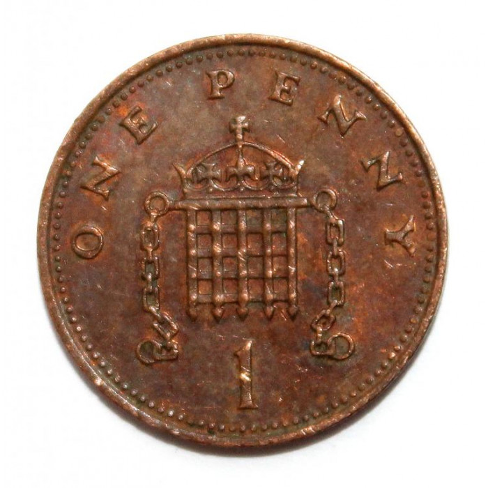 ВЕЛИКОБРИТАНИЯ 1 пенни 1988 (KM# 935) ЕЛИЗАВЕТА II