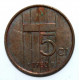 НИДЕРЛАНДЫ 5 центов 1983 ( KM# 202) БЕАТРИКС