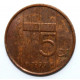 НИДЕРЛАНДЫ 5 центов 1999 ( KM# 202) БЕАТРИКС