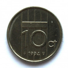 НИДЕРЛАНДЫ 10 центов 1994 (KM# 203) БЕАТРИКС