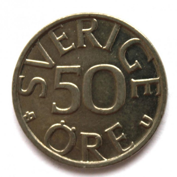 ШВЕЦИЯ 50 эре 1980 (KM# 855) КАРЛ XVI ГУСТАВ