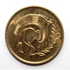 КИПР 1 цент 1993 (KM# 53.3) ПТИЦА