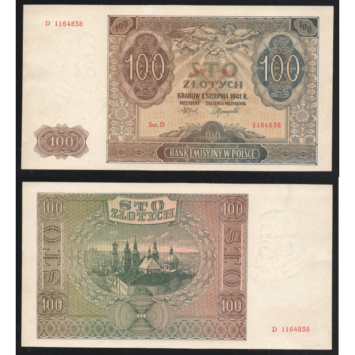 Польша 100 Злотых 1941 год Р#103