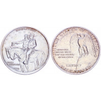США 50 Центов 1925 год Серебро XF KM# 157 Мемориал Стоун-Маунтин 1/2 Доллара Халф