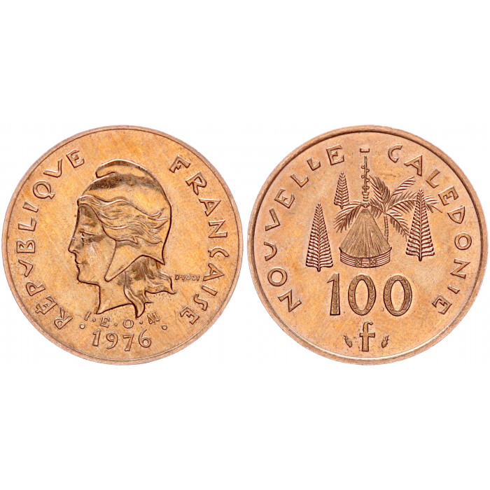 Новая Каледония 100 Франков 1976 год KM# 15