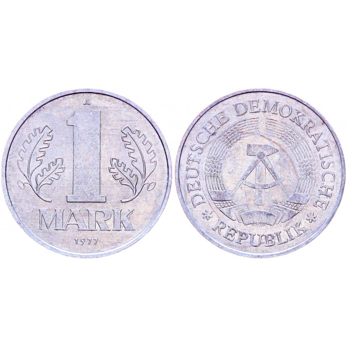 Германия 1 Марка 1977 A год KM# 35.2 Берлин ГДР