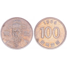 Южная Корея 100 Вон 1996 год KM# 35.2 Ли Сунсин