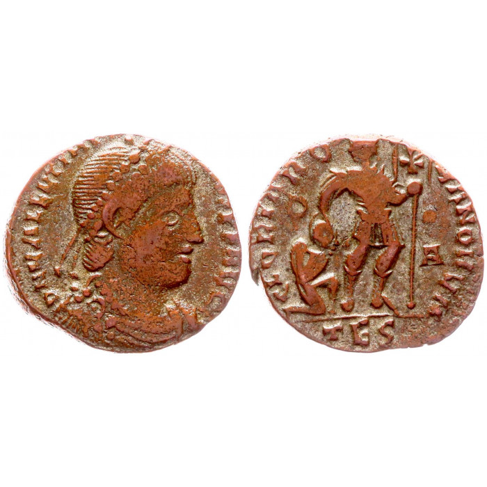 Римская Империя 1 Фолис 364 - 378 год Медь